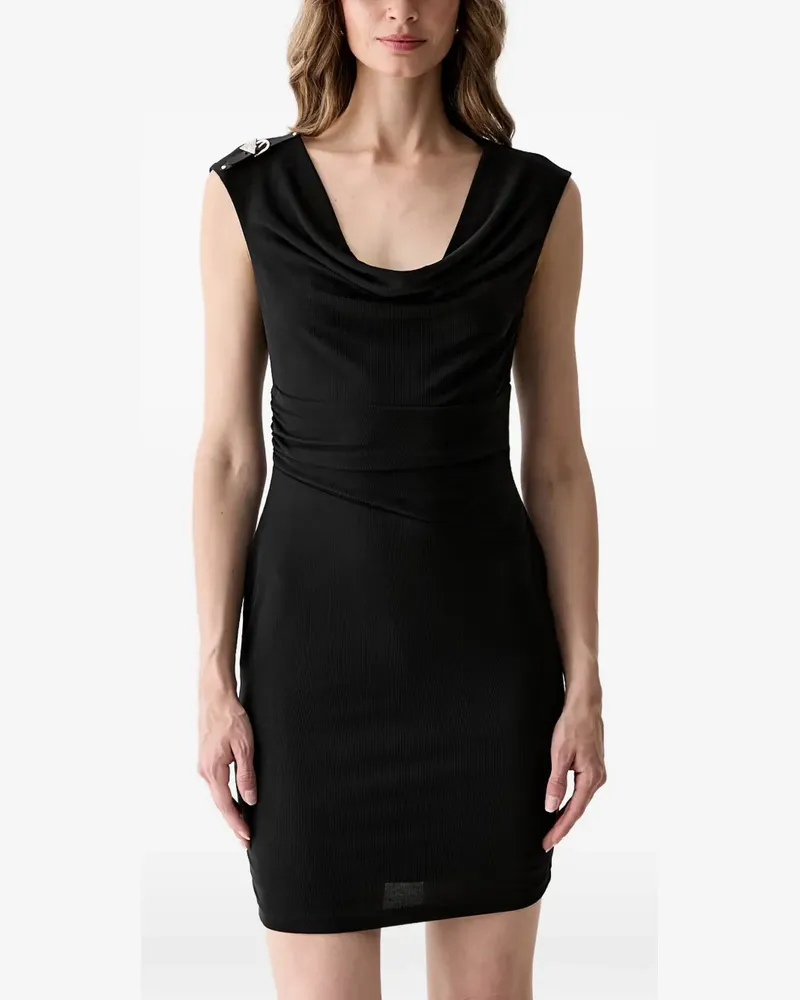 Guess draped mini dress - Schwarz Schwarz