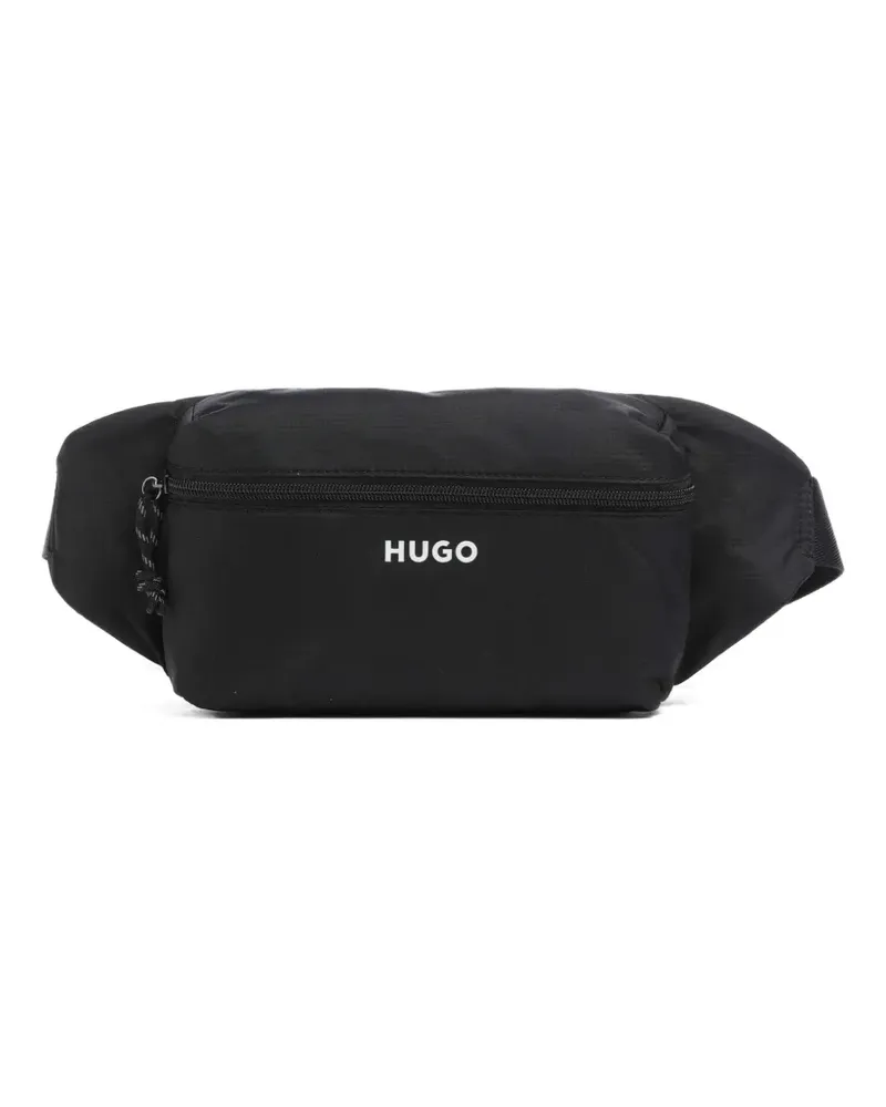 HUGO BOSS Everett logo-print belt bag - Schwarz Schwarz