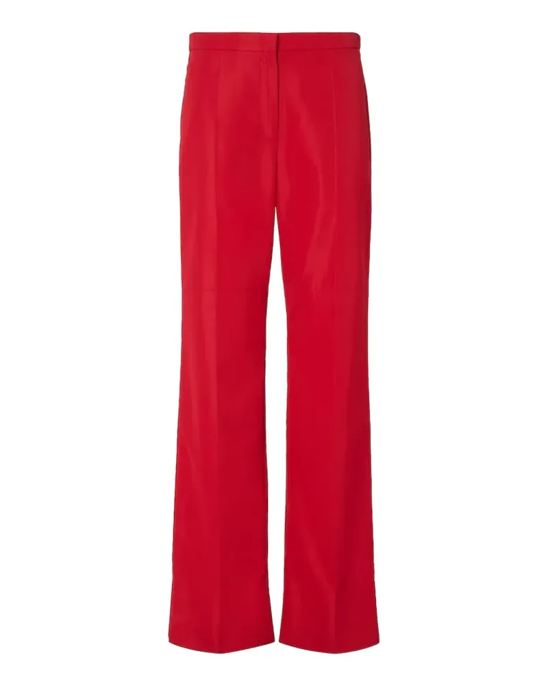 Fendi Weite Hose mit Stretchbund - Rot Rot