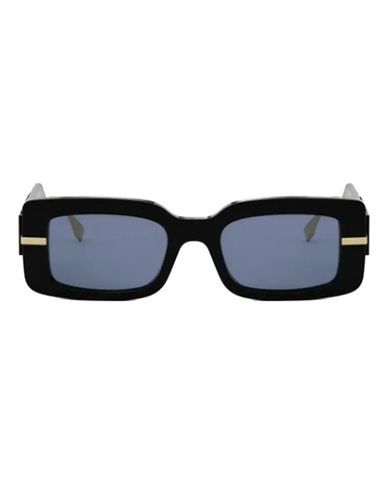 Fendi rectangular-frame sunglasses - Schwarz Schwarz