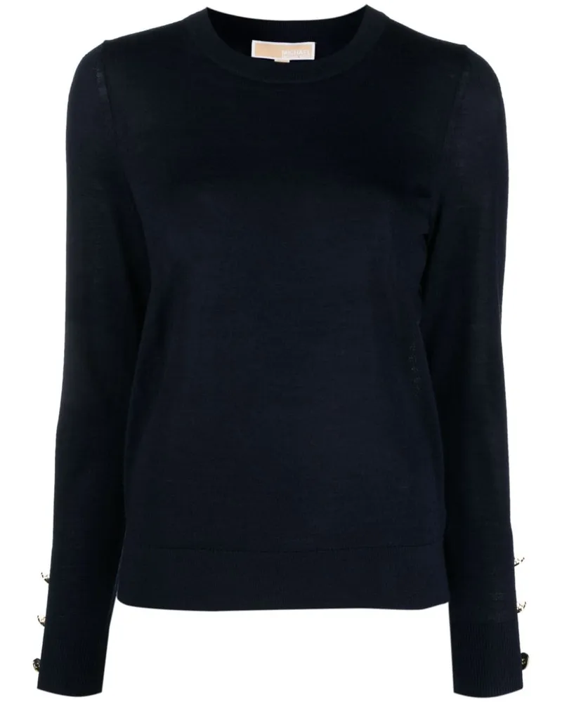 Michael Kors Pullover mit Knopfverschluss - Blau Blau