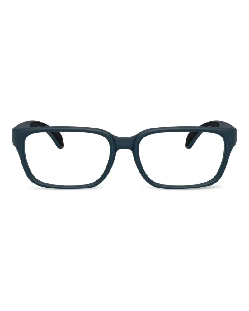 Moncler Eckige Brille aus Acetat - Blau Blau