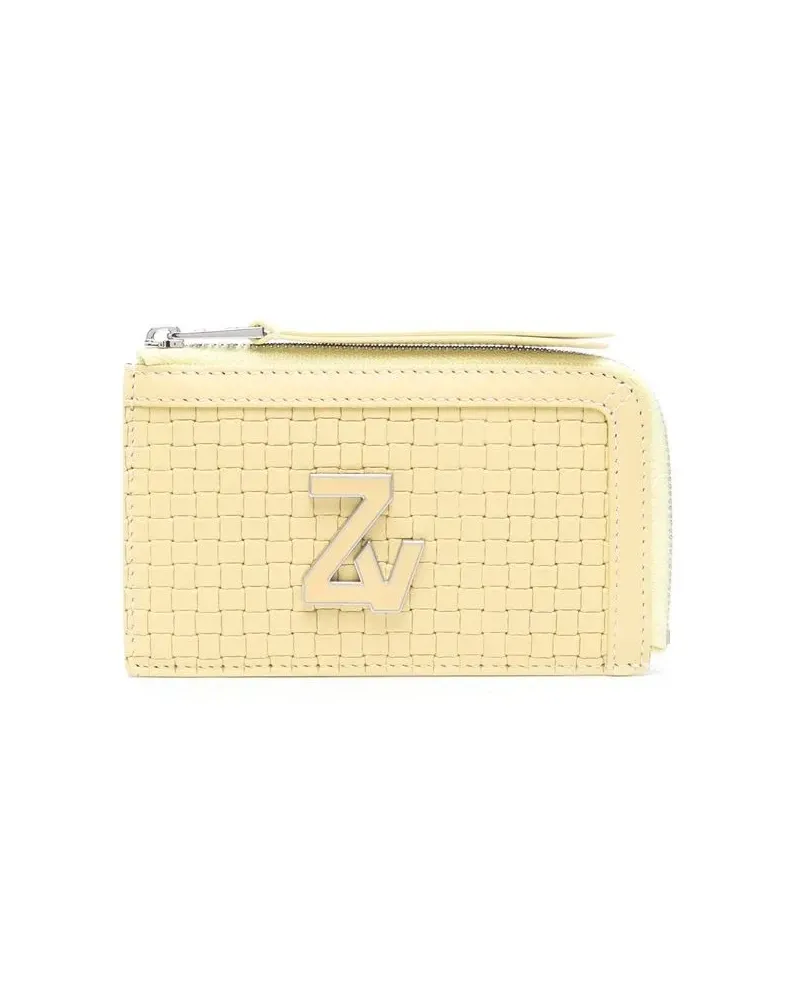 Zadig & Voltaire Portemonnaie mit Logo-Schild - Nude Nude