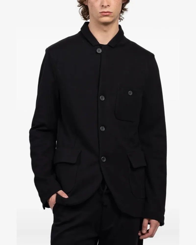 Hannes Roether buttoned pocket jacket - Schwarz Schwarz