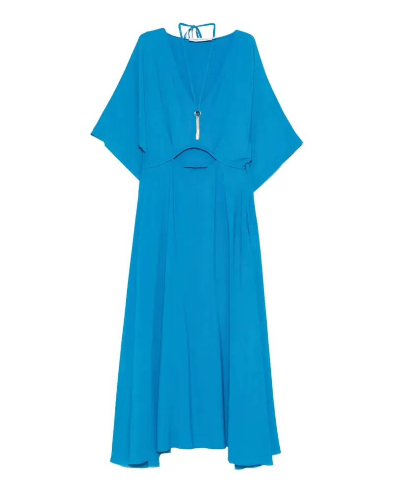 Simona Corsellini Midikleid mit Cut-Outs - Blau Blau