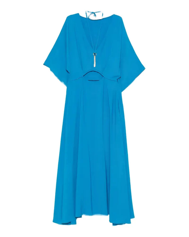 Simona Corsellini Midikleid mit Cut-Outs - Blau Blau