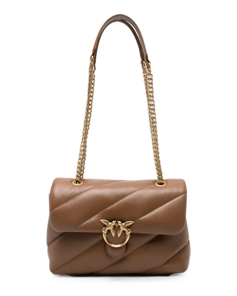 Pinko Love Birds quilted shoulder bag - Braun Braun