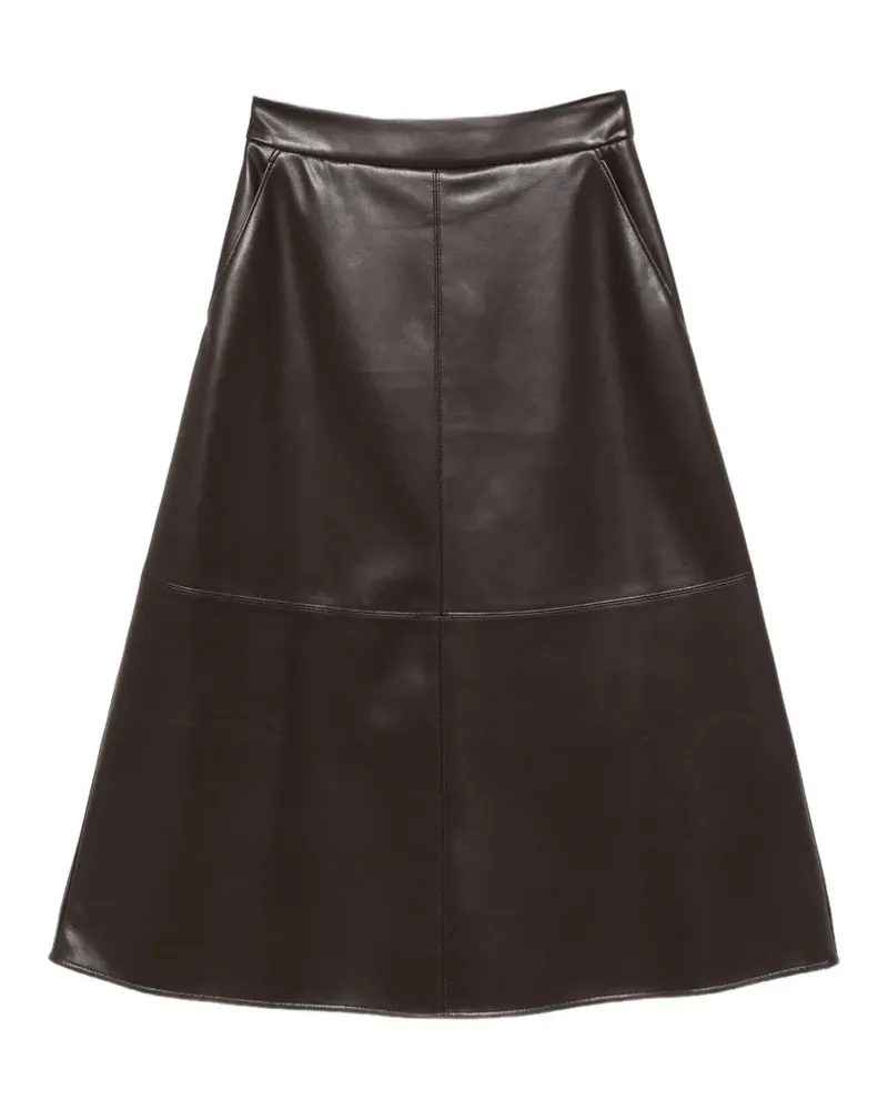 Max Mara Max Mara A-line midi skirt - Braun Braun