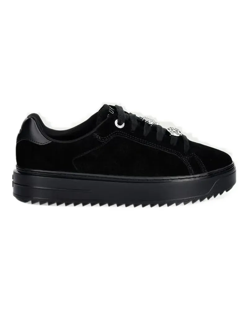 Guess Duena logo-plaque platform sneakers - Schwarz Schwarz