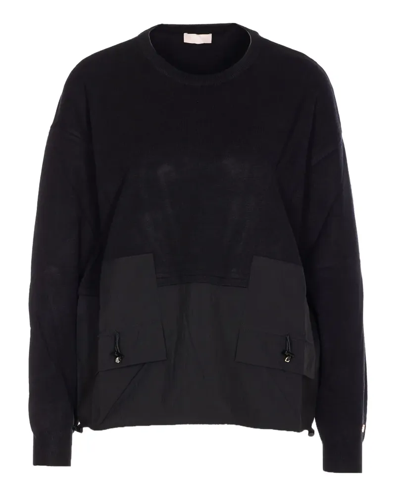 Liu Jo Sweatshirt mit rundem Ausschnitt - Schwarz Schwarz