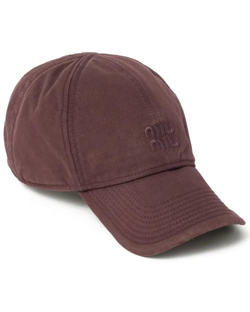 Miu Miu Drill Baseballkappe - Rot Rot