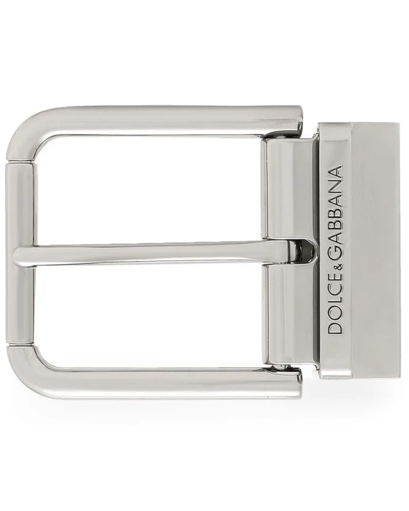 Dolce & Gabbana Schnalle mit Gravur - Silber Silber