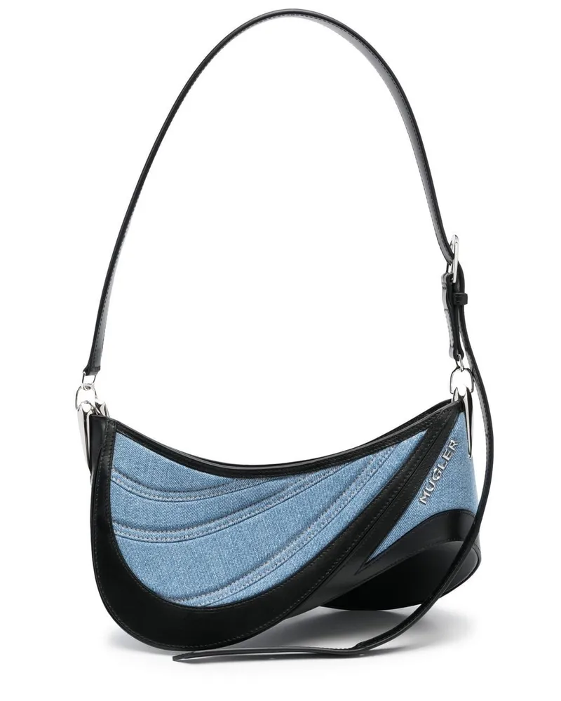 Thierry Mugler Mittelgroße Spiral Curve 01 Tasche Blau