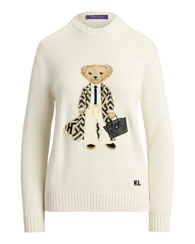 Ralph Lauren Pullover mit Bärenapplikation - Nude Nude
