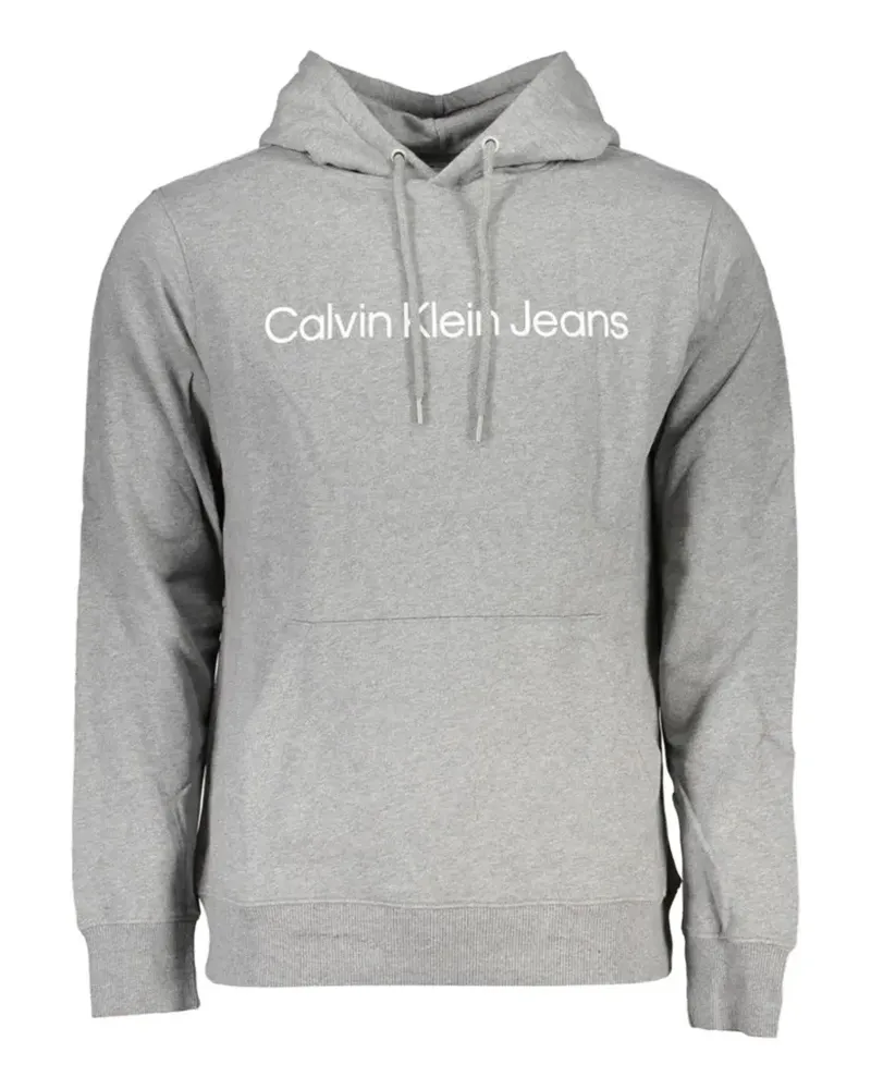Calvin Klein logo-print hoodie - Grau Grau