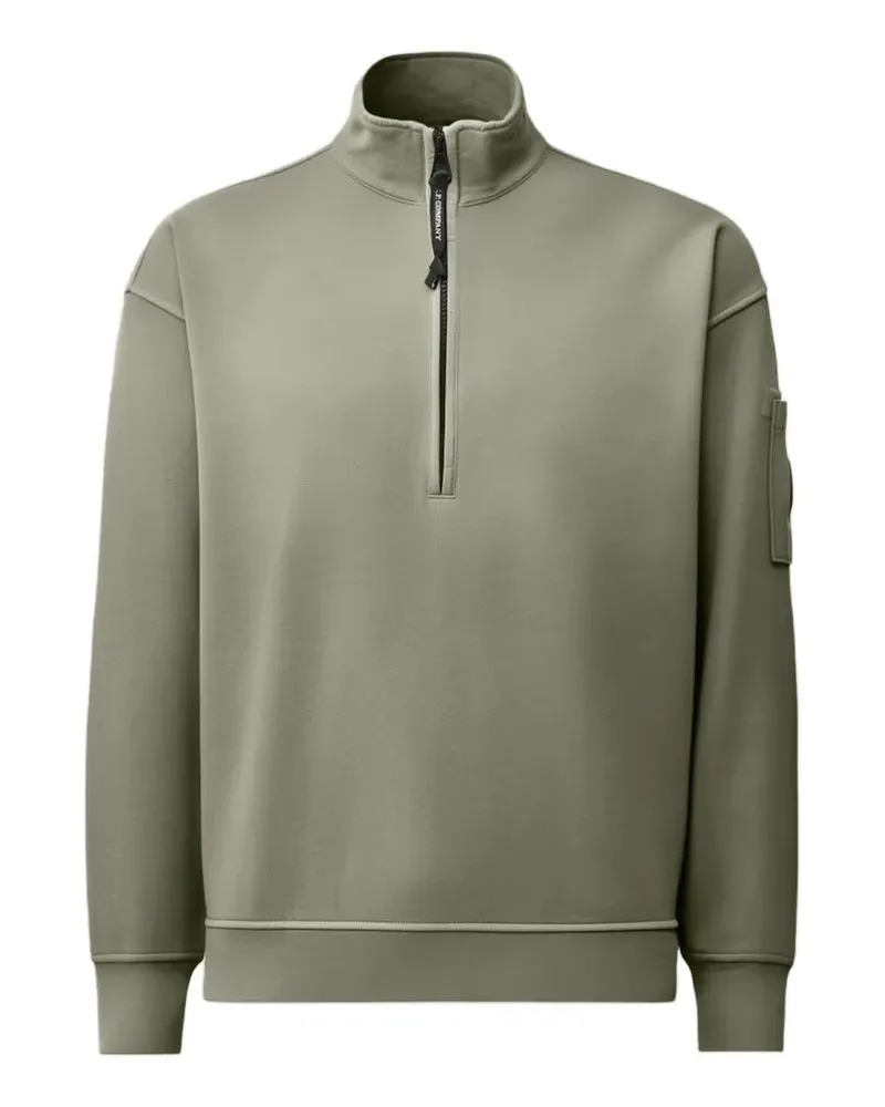 C.P. Company Sweatshirt mit Linsen-Detail - Grün Grün