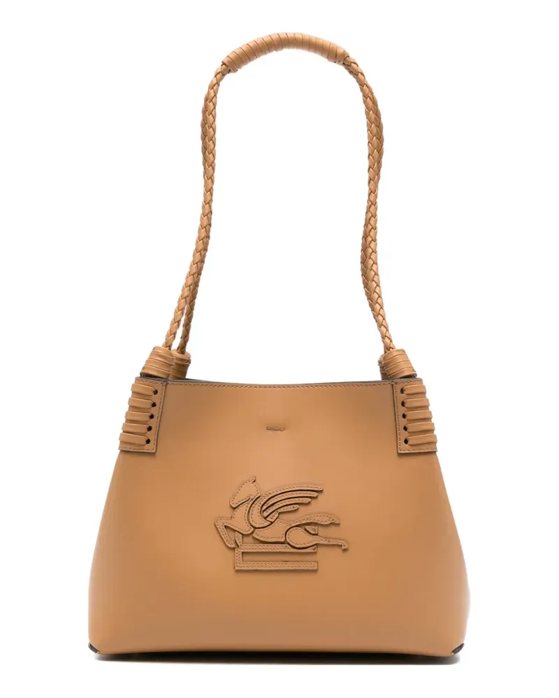 Etro Tote Bag mit Flechtriemen - Braun Braun