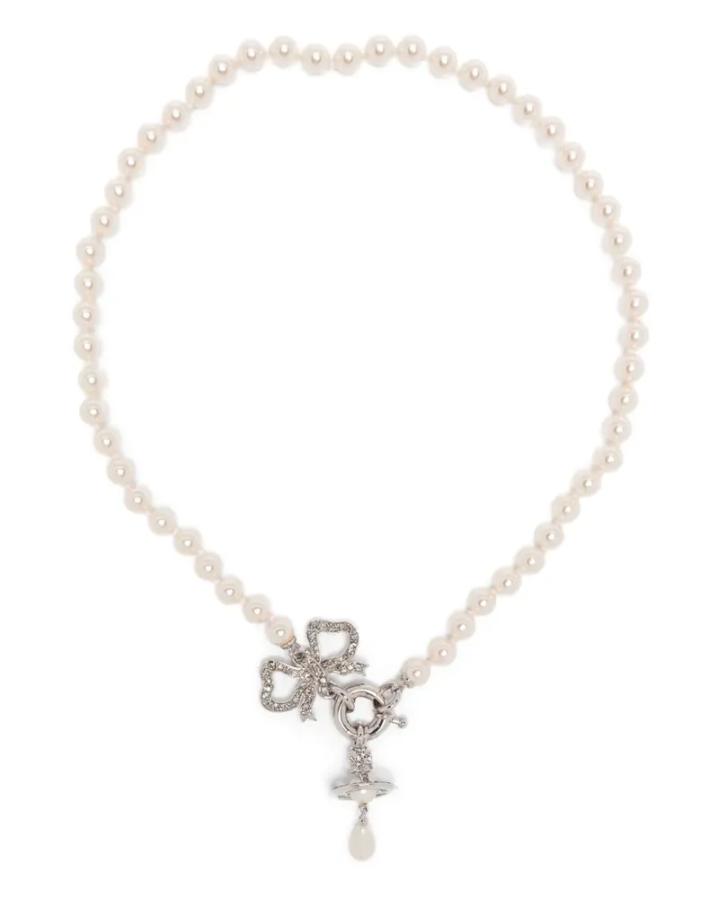 Vivienne Westwood Rigoberta Halskette mit Schleifendetail - Silber Silber