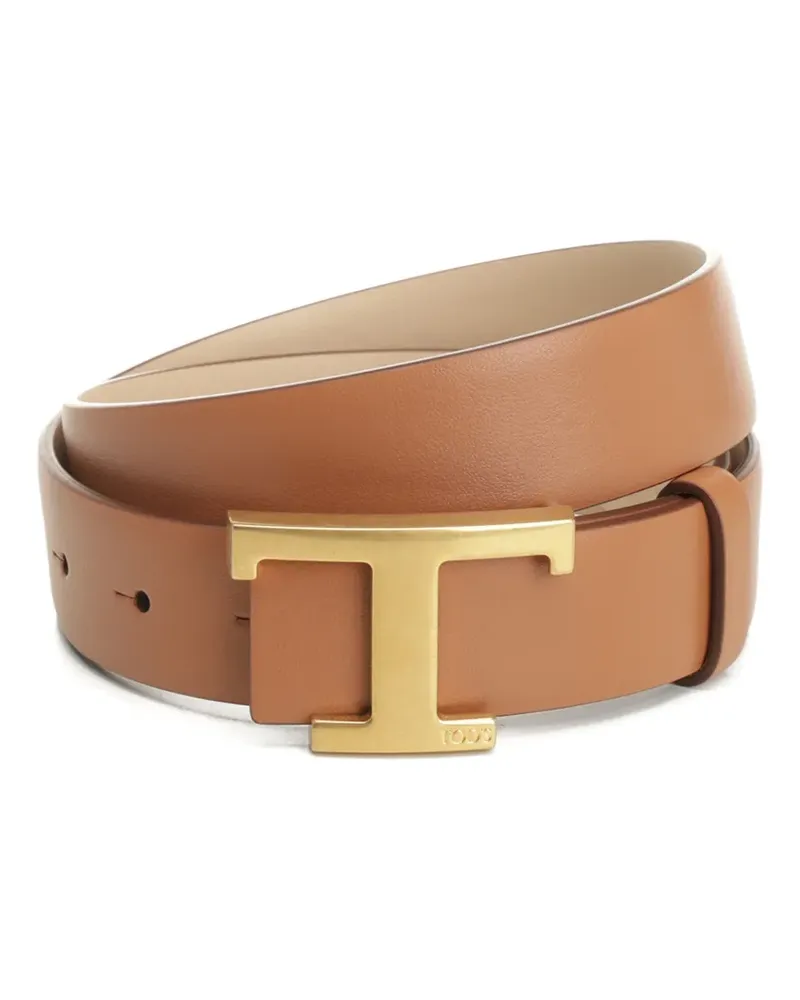 TOD'S Gürtel mit H-Schnalle - Nude Nude