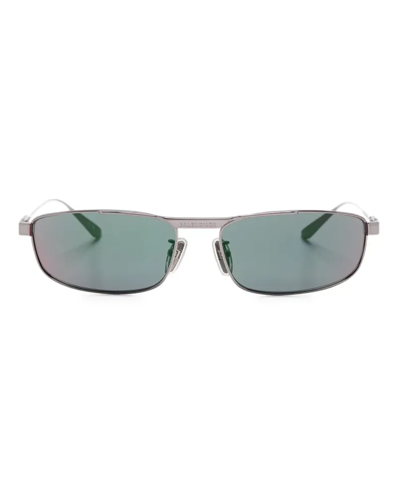 Balenciaga Sonnenbrille mit eckigem Gestell - Grau Grau