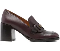 Mules mit Blockabsatz 75mm - Rot