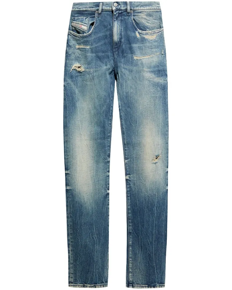 Diesel Jeans im Distressed-Look - Blau Blau