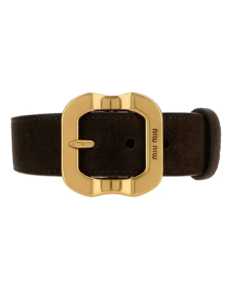 Miu Miu buckle bracelet - Braun Braun
