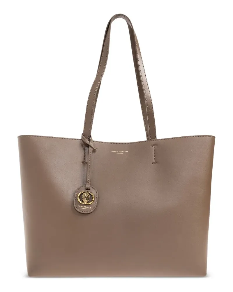 Kurt Geiger Chelsea Shopper-Tote Bag mit Logo-Schild - Braun Braun