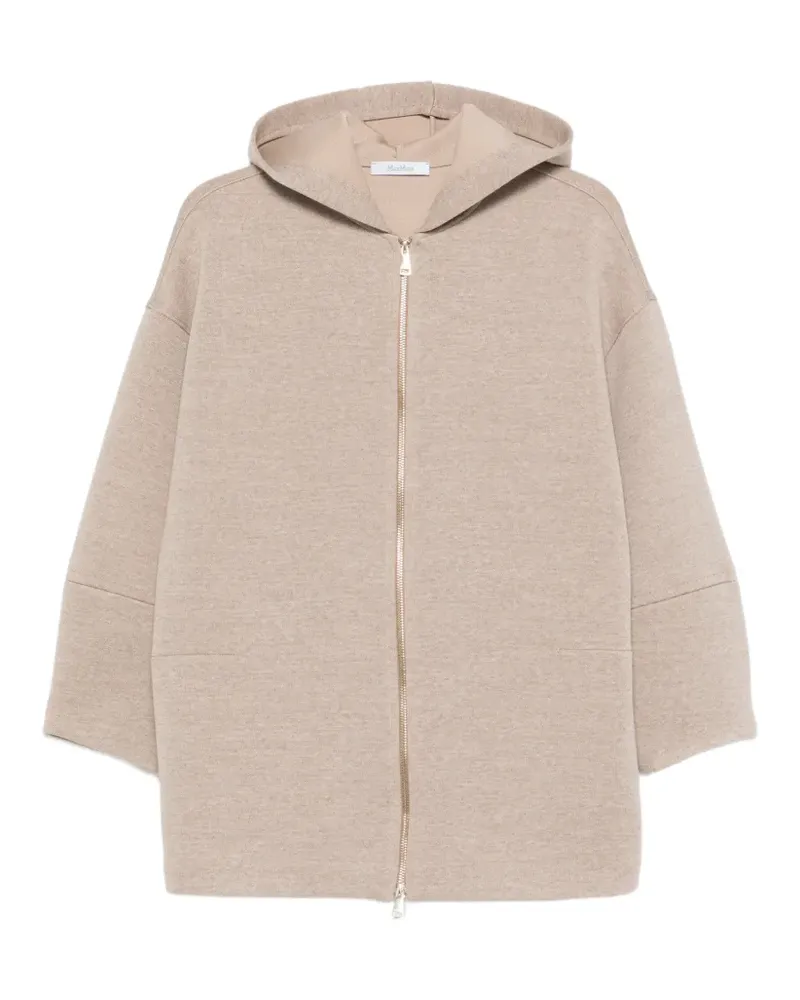 Max Mara Kapuzenjacke mit Kapuze - Nude Nude