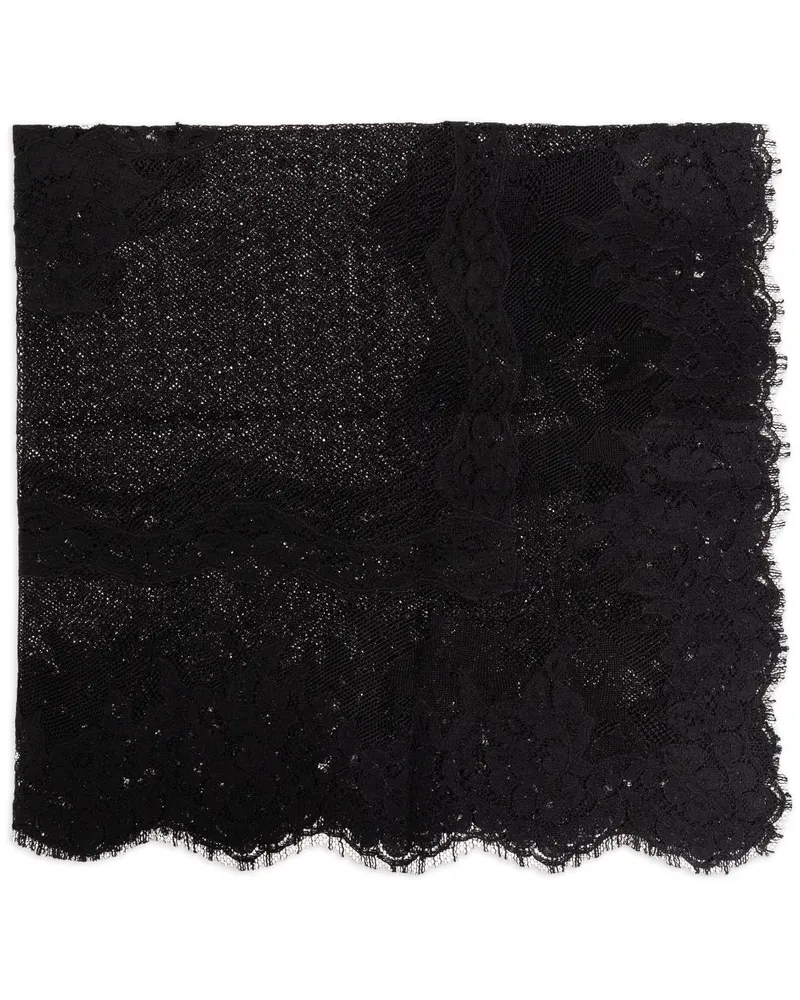 Dolce & Gabbana Schal aus Spitze - Schwarz Schwarz
