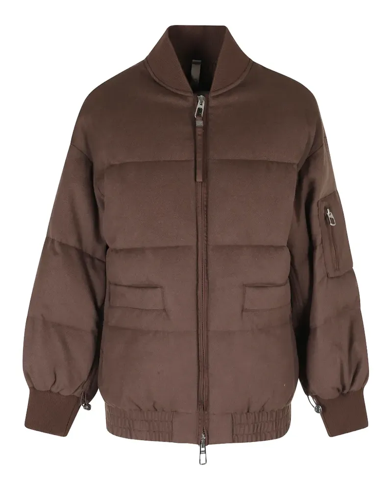 DUNO Lynda padded bomber jacket - Braun Braun
