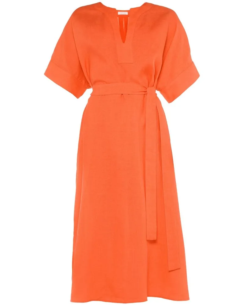 Eres Bibi Kaftan aus Leinen - Orange Orange