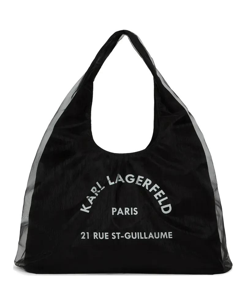 Karl Lagerfeld Rue St-Guillaume sling-mesh tote bag - Schwarz Schwarz
