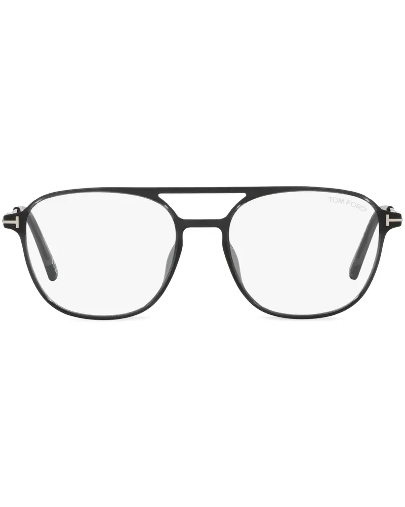 Tom Ford Pilotenbrille mit Logo-Schild - Grau Grau