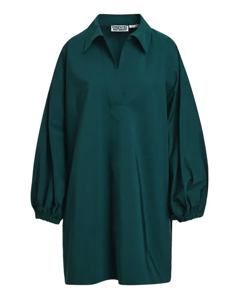 Essentiel Oversized-Kleid mit V-Ausschnitt - Grün Grün