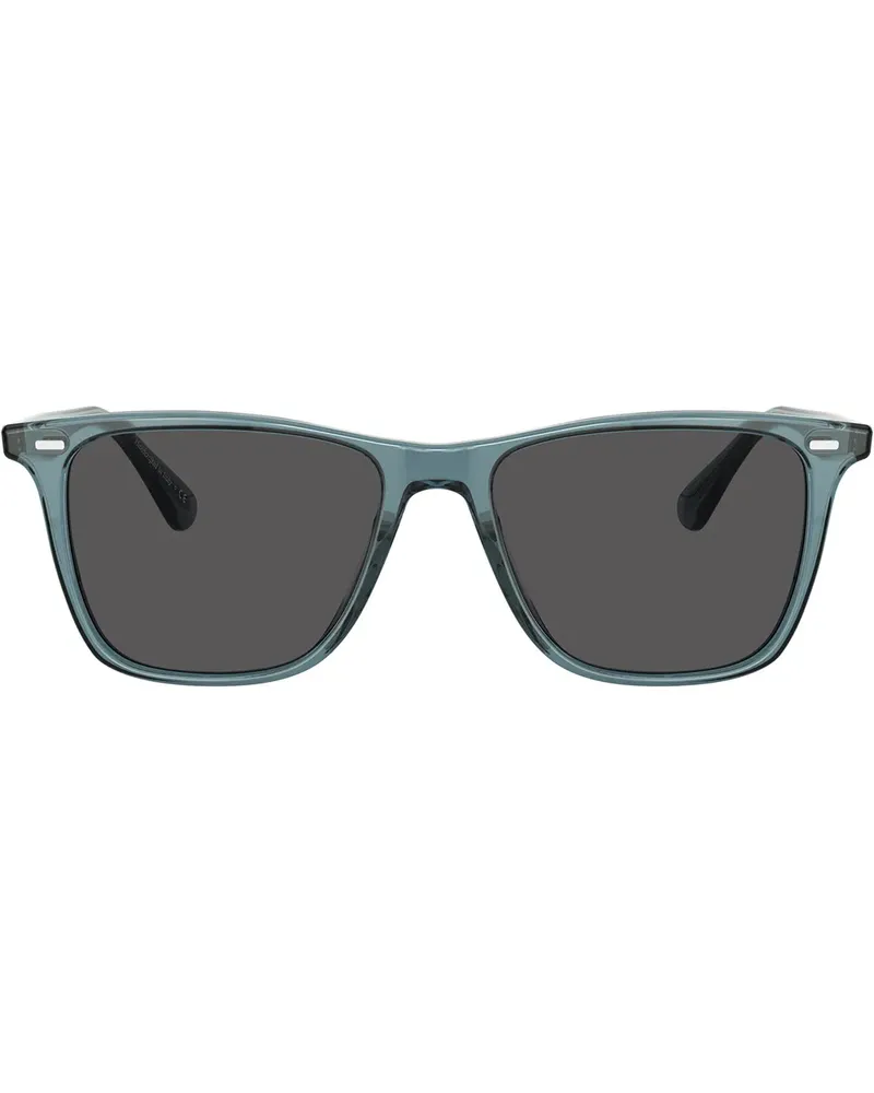 Oliver Peoples Eckige Ollis Sonnenbrille - Blau Blau
