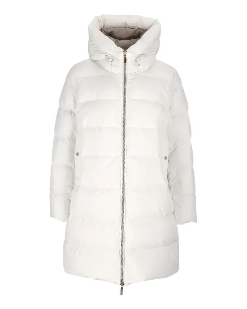 MOORER Klie-Stp hooded quilted coat - Weiß Weiß