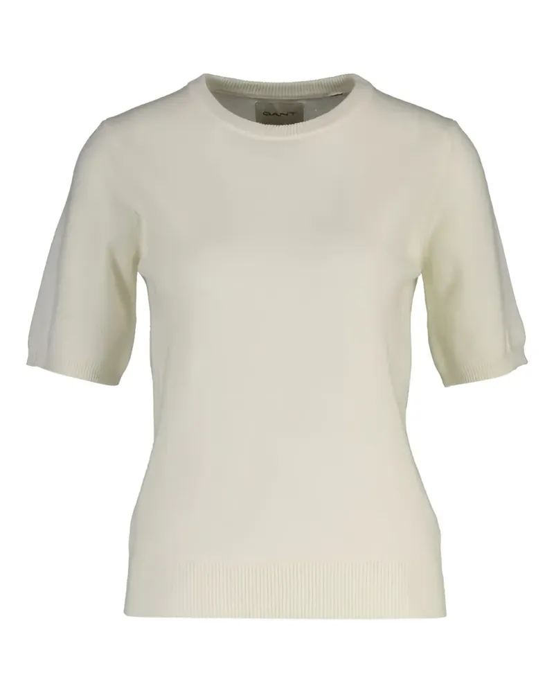 Gant T-Shirt aus Lammwolle - Nude Nude