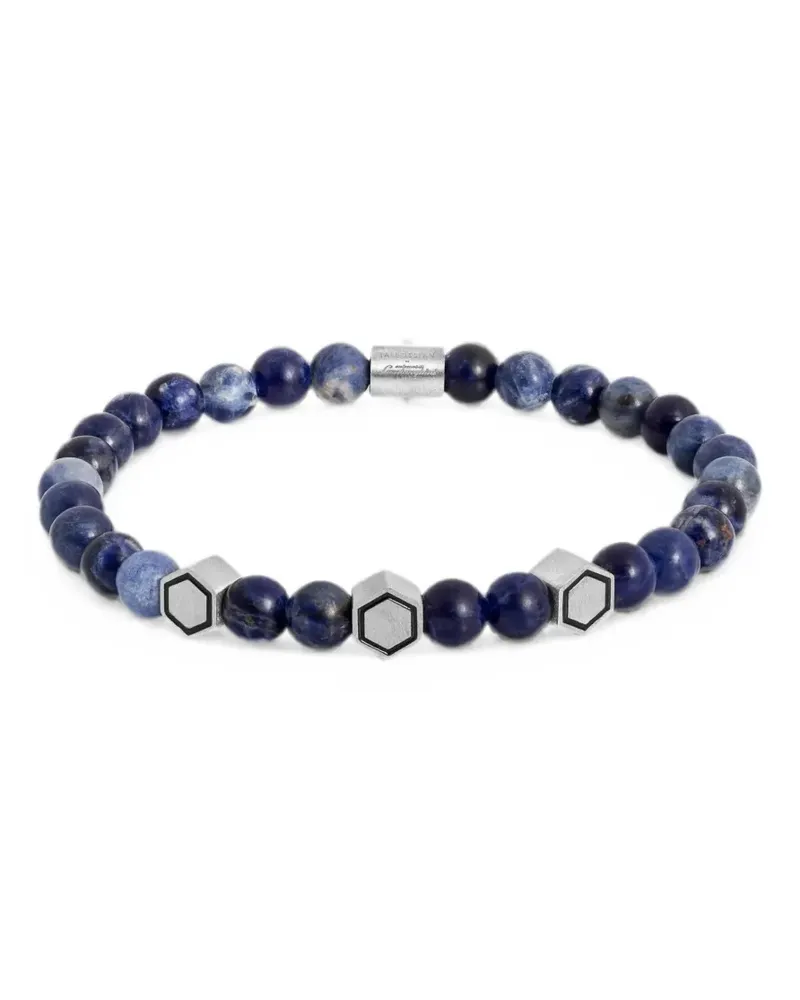 Tateossian beaded hexagonal-detail bracelet - Silber Silber