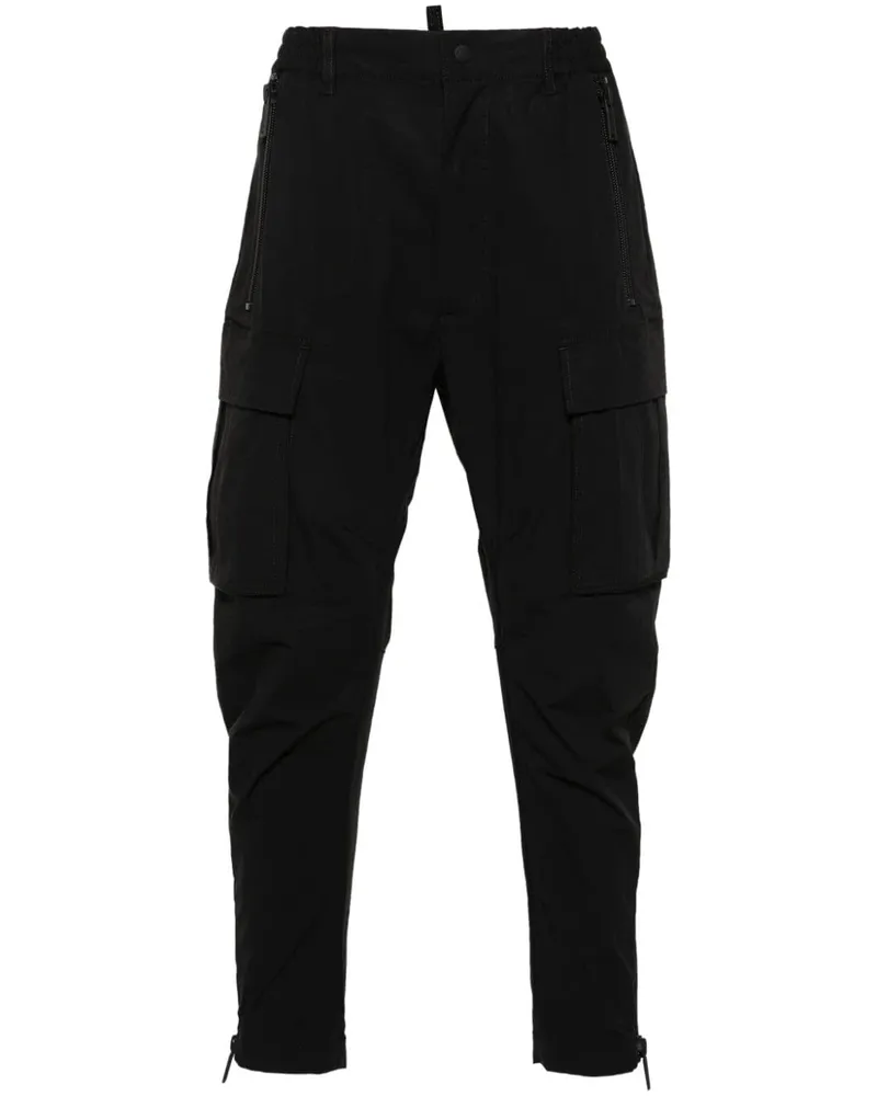 Dsquared2 D2 Sexy Tapered-Cargohose - Schwarz Schwarz