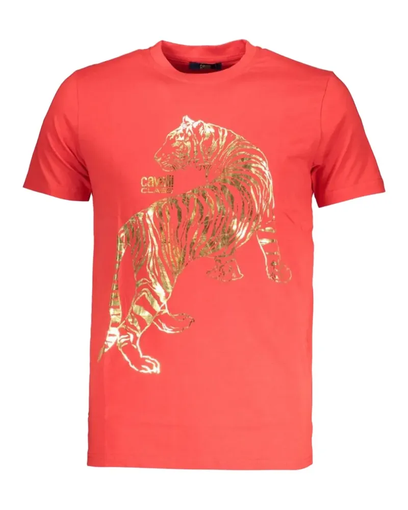 Roberto Cavalli tiger-print T-shirt - Rot Rot