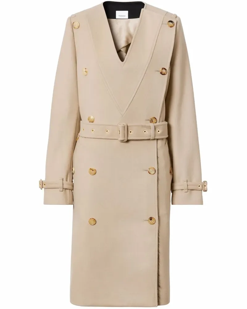 Burberry Doppelreihiger Trenchcoat - Nude Nude