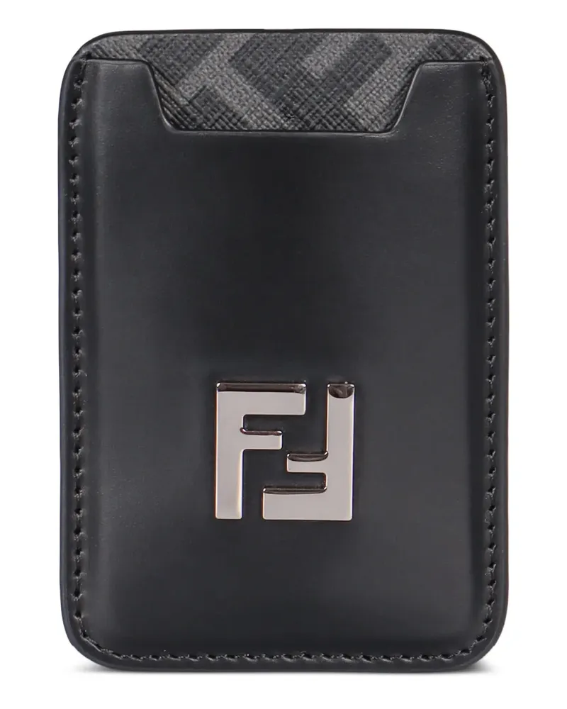 Fendi Kartenetui mit FF-Logo - Schwarz Schwarz