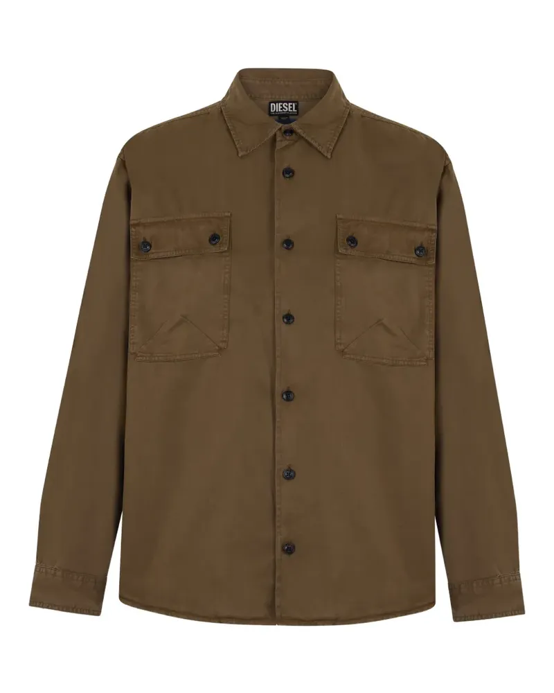 Diesel chest-pockets shirt - Braun Braun