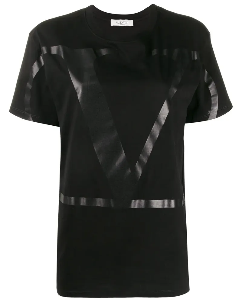 Valentino Garavani VLOGO T-Shirt - Schwarz Schwarz