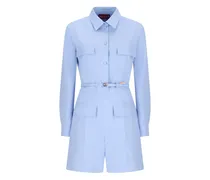 Playsuit mit Gürtel - Blau