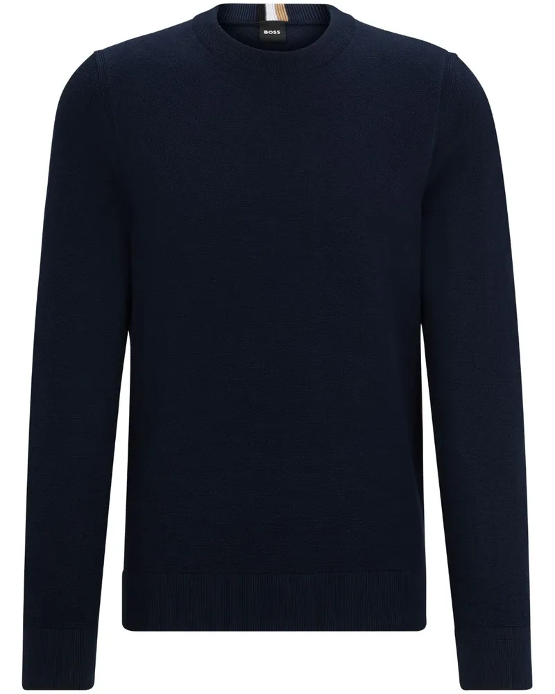 HUGO BOSS Pullover mit rundem Ausschnitt - Blau Blau
