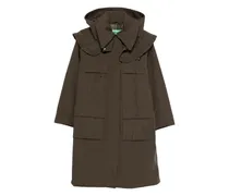 Kapuzenjacke mit Rüschen - Grün