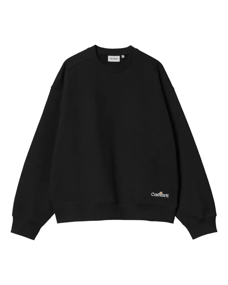 Carhartt WIP Sweatshirt mit Logo-Stickerei - Schwarz Schwarz