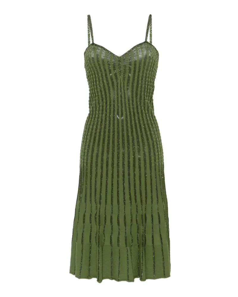 Pinko lurex-detail midi dress - Grün Grün